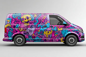 professional car wrap design, van wrap design and car wrap