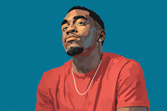 draw a high quality vector portraits