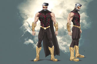 do superhero or villain character design