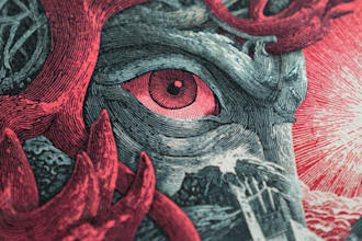 make linocut or cartoon illustration for t shirts