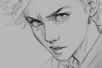 sketch you color anime sketch art