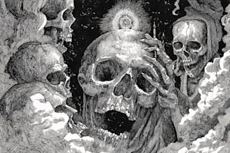 draw black and white illustrations