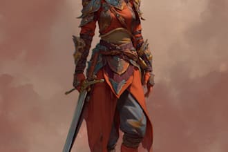 draw fantasy character illustration