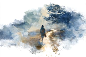 draw a watercolor illustration