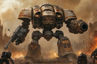 paint a warhammer illustration