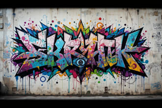 design custom graffiti text, tags, street art, and logo