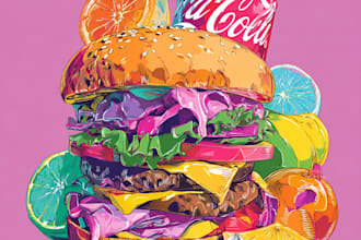 design food pop art of your food pop art