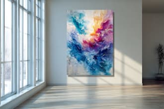 create expressive abstract art for collectors