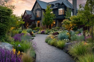 do landscape design realistic render in lumion