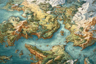 do fantasy map illustration for map