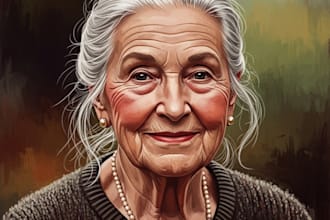 do digital portraits or illustrations