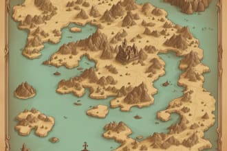 design vector maps, event maps, fantasy festival maps