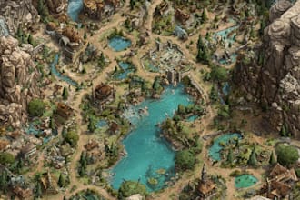 create professional fantasy map illustrations for your