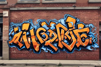 design custom graffiti text, tags, street art, and logo