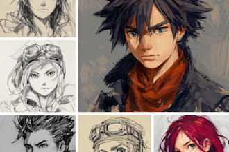 draw anime, manga or game characters