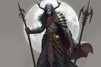 draw fantasy scifi custom characters and concept
