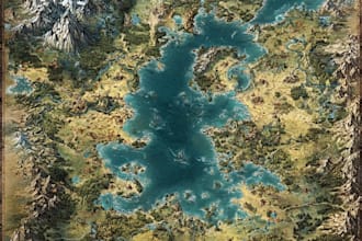 design map illustration map design fantasy map