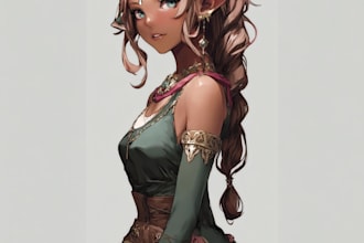 fantasy landscapes, character illustration, environment