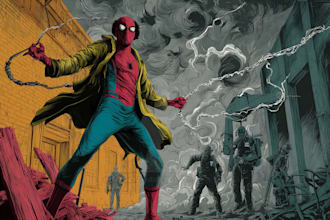 do comic book illustration for comic book cover design