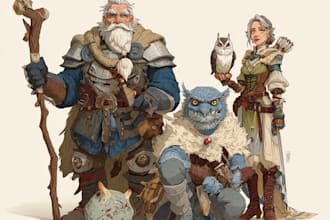 draw monster, fantasy, dnd character