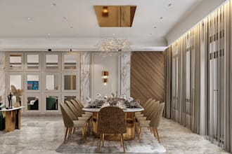 design luxury apartment, modern villa interior design, 2d plan layout rendering