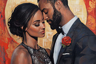 draw cute cartoon portrait, couple or family illustration
