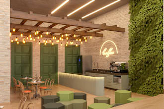 design your 2d plan to 3d in a clean and detailed way
