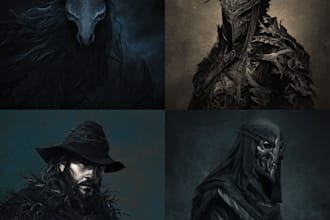 design scary fantasy horror character