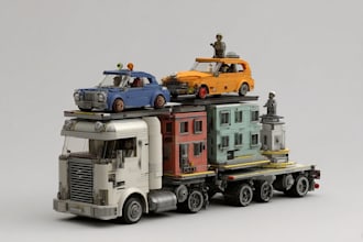 design any model in lego, vehicles, buildings, figures,