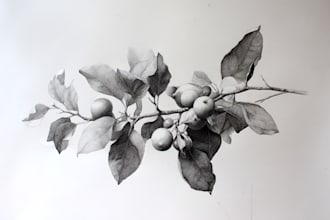draw botanical illustration with scientific