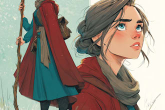 create a custom character illustration