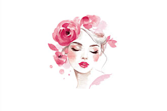 do watercolor and feminine, beauty and cosmetic logo design