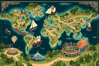 map illustration vector illustration vector map