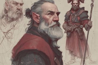 draw your dnd or fantasy character in my style