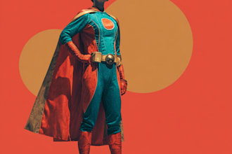draw a awesome turn yourself into a superhero