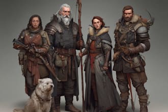 custom fantasy portrait, dnd fantasy character