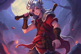 paint the concept of the characters