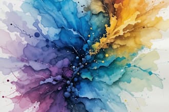 paint watercolor illustration and watercolor art