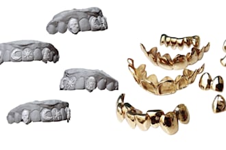 design custom jewelry cad teeth 3d jewelry, diamond grillz for printing, casting