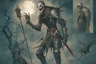 design fantasy horror and fantasy horror character