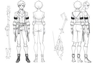 draw sketch character manga character art