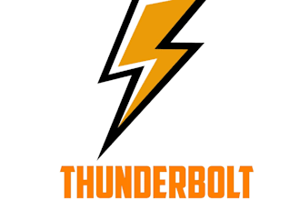 design high quality outstanding thunder logo design