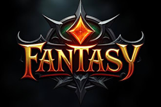 do a fantasy game logo and branding