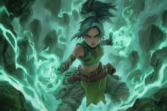 design a fantasy, dark fantasy character concept