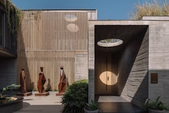 render eco sustainable homes,rooftop gardens,lush green landscaping,vray renders