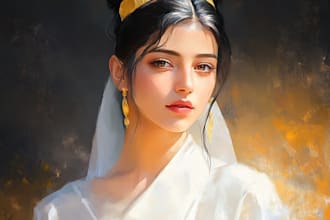 create oil painting, digital oil painting