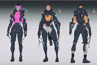 illustrate you as a cyberpunk style character