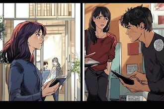 draw and animate comic strip book pages webcomics graphic
