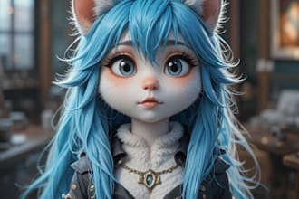 do your avatar 3d asset furry avi character anime art