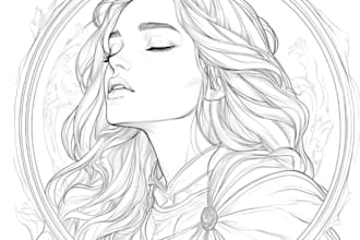 draw coloring book pages for children and adults